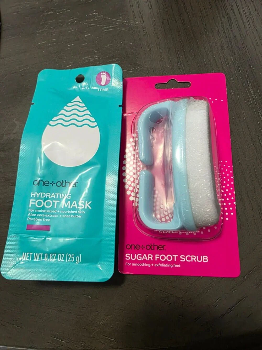Hydrating Foot Mask & Sugar Foot Scrub Set | Foot Pedicure Set To Do At Home
